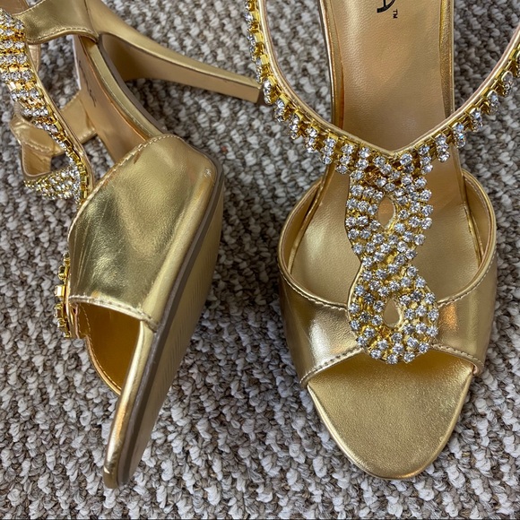 liliana rhinestone heels